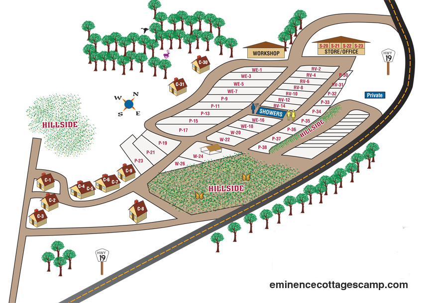 Eminence Cottages and Camp Eminence, Missouri